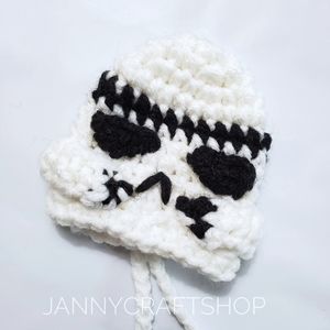 Stormtrooper beanie hat shift knob cover handmade